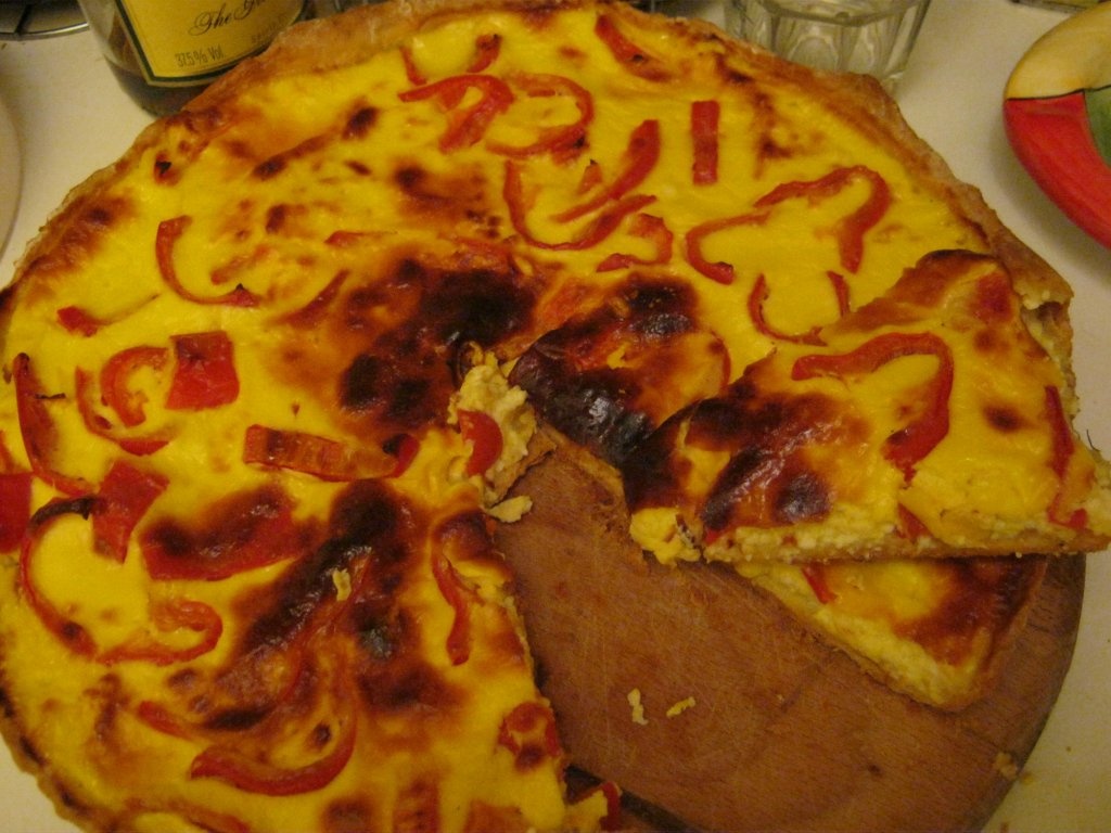 Quiche Lorraine cu ardei