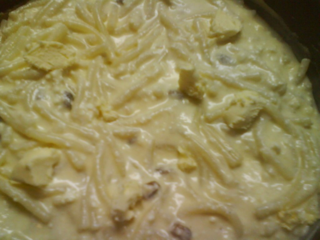 Budinca de macaroane cu branza de vaci