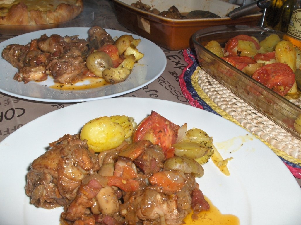 Pui de tarã portughez ( Frango à Camponesa)
