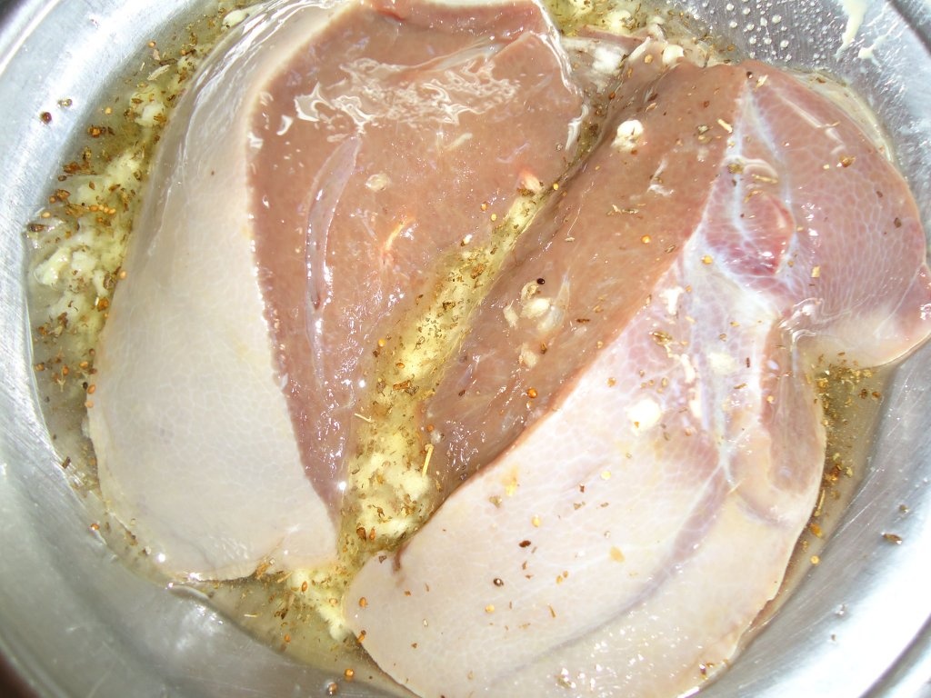 Ficat de porc pe grill