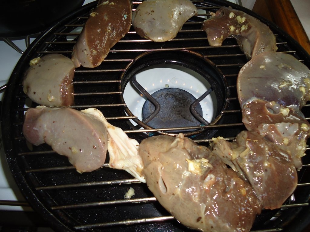 Ficat de porc pe grill