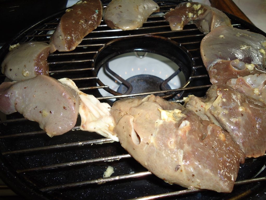 Ficat de porc pe grill