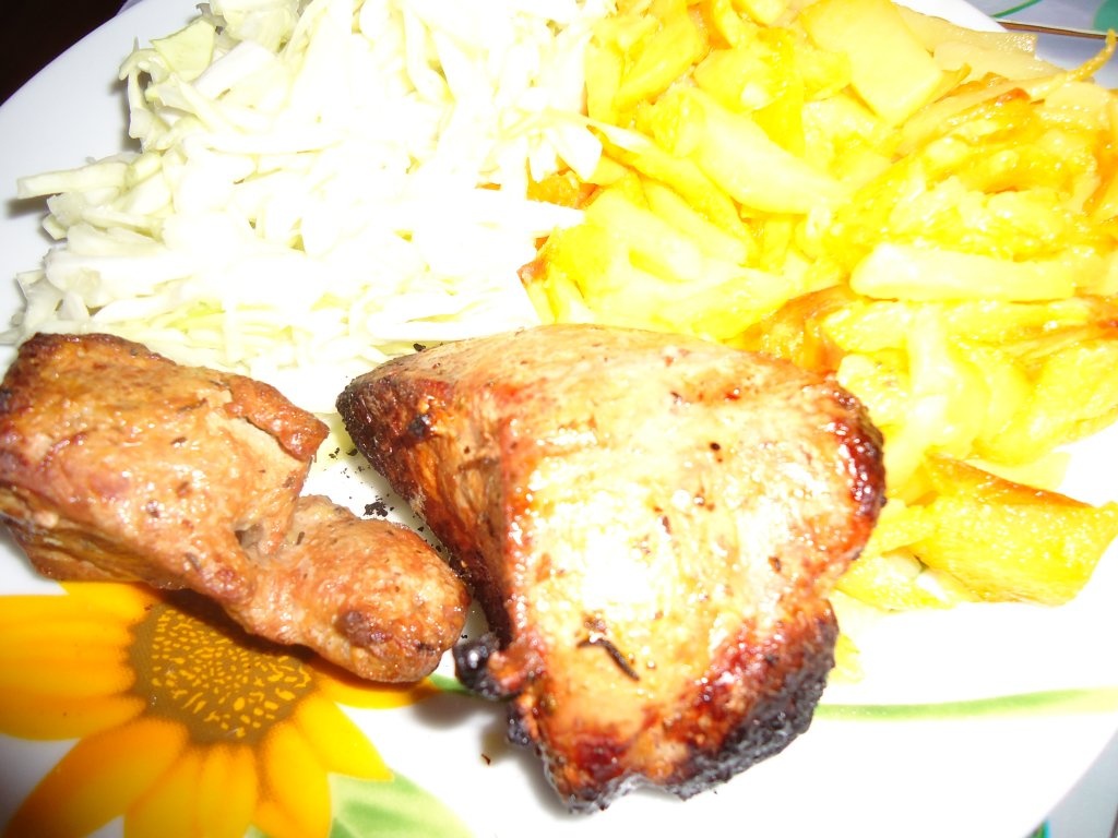 Ficat de porc pe grill