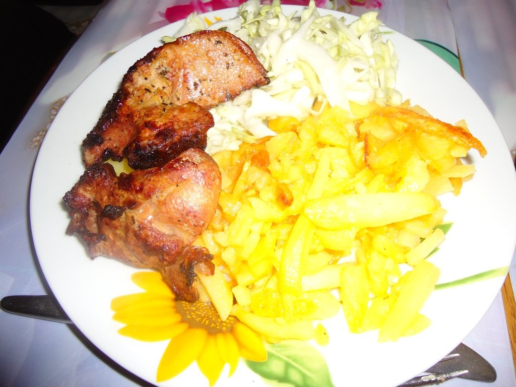 Ficat de porc pe grill