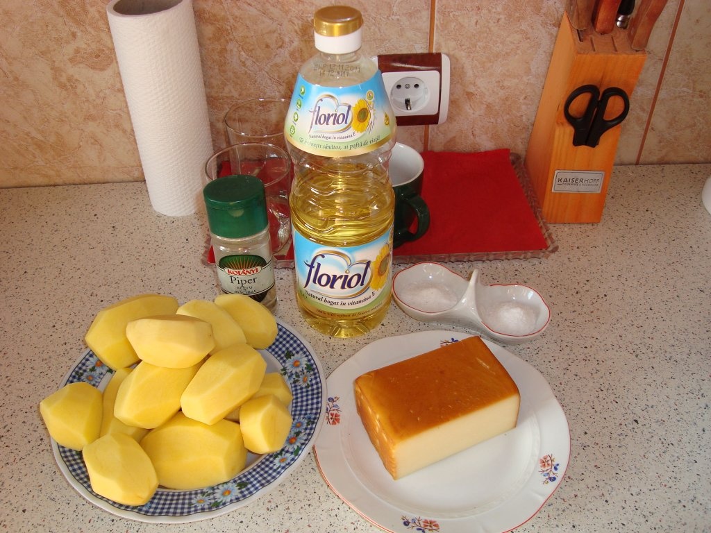 Placinta de cartofi cu cascaval afumat