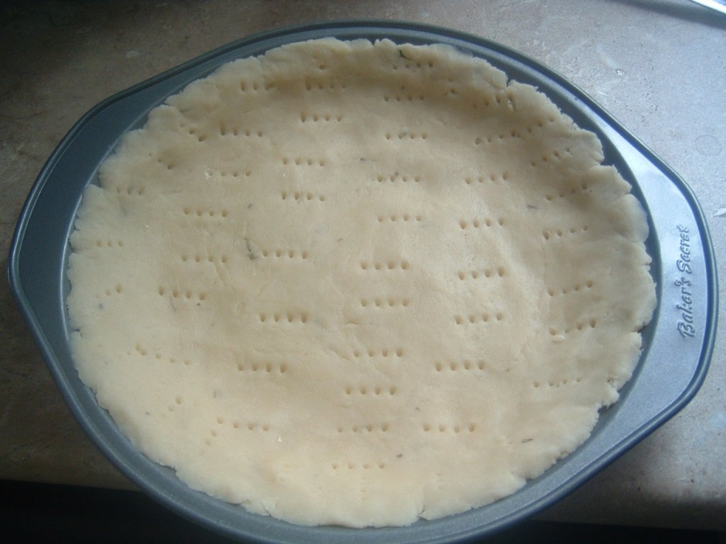 Tarta cu bacon ,mazare &frisca(reteta frantuzeasca)