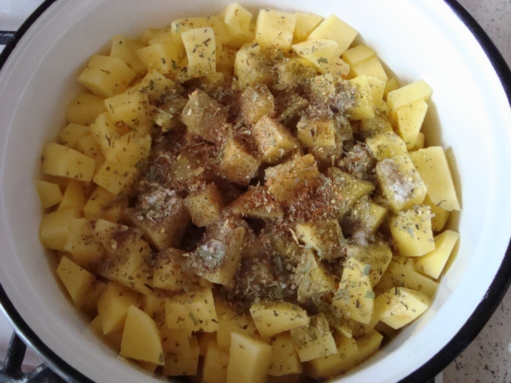 Cartofi cu smantana si marar & ciuperci sote