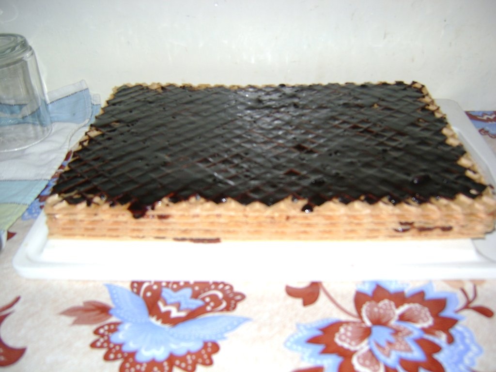 Foi de napolitana cu glazura