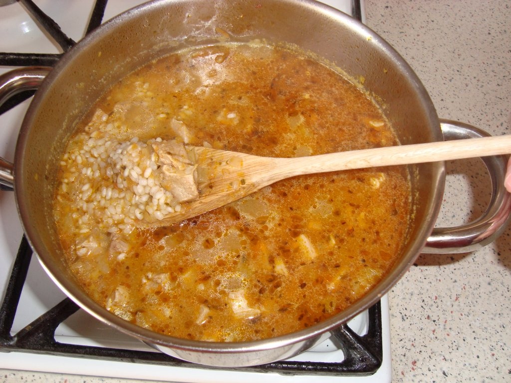 Orez cu carne de vitel