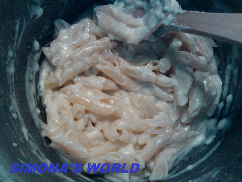 Penne cu branza si smantana