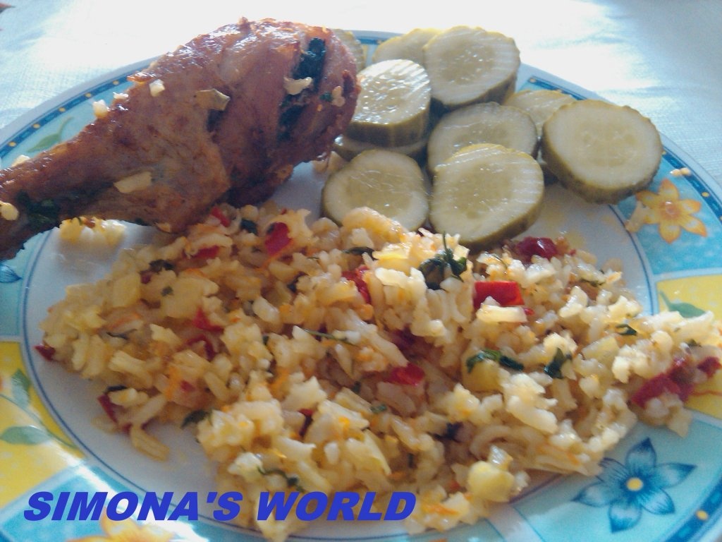 Pilaf la cuptor cu copanele