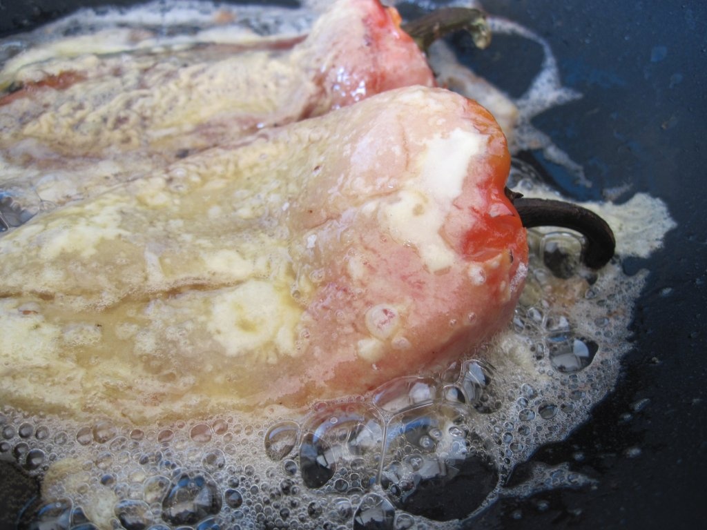 Ardei copti, cu sos de smantana la cuptor