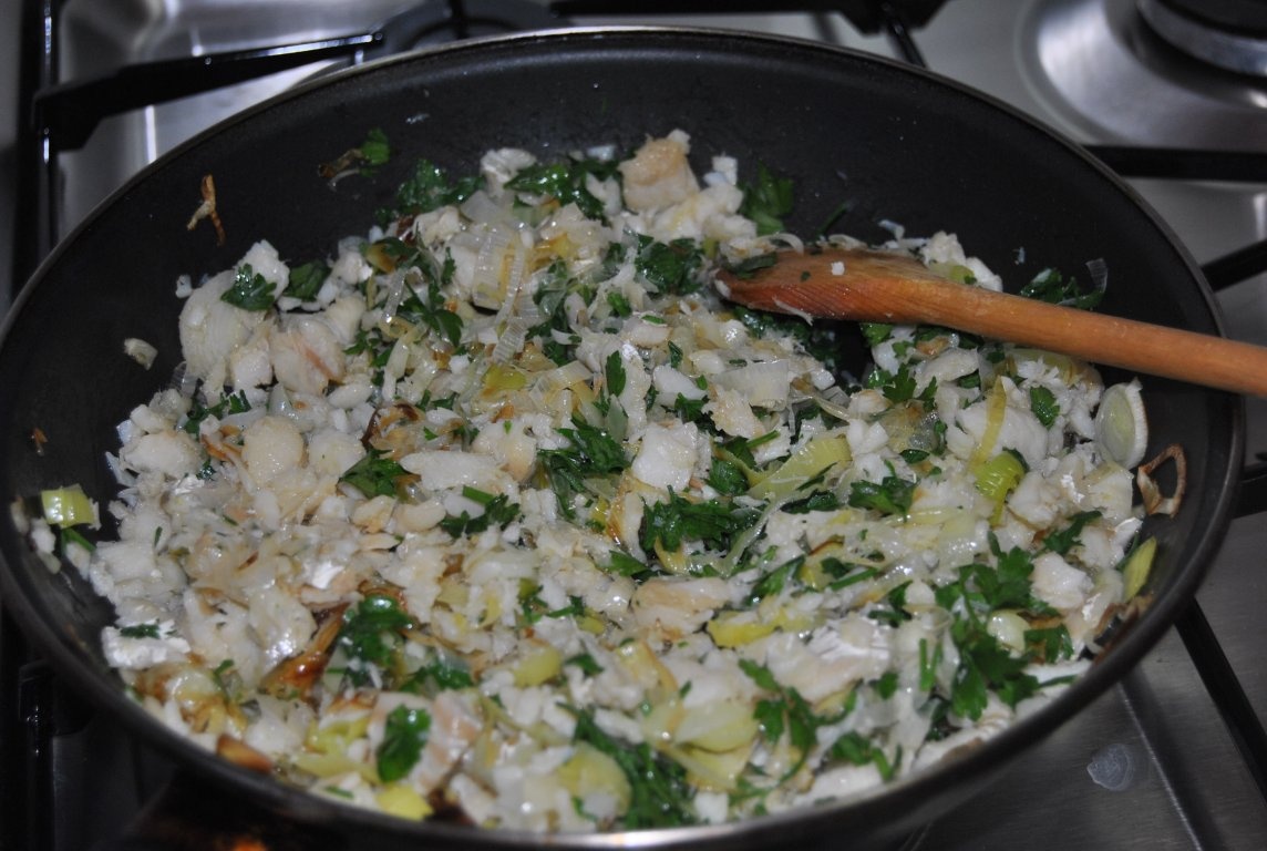 Cod  cu smântânã - Bacalhau com Natas