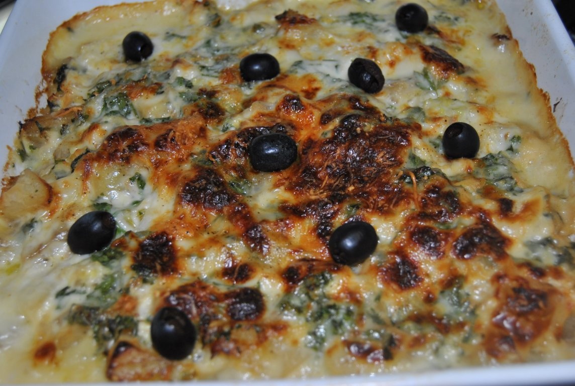 Cod  cu smântânã - Bacalhau com Natas
