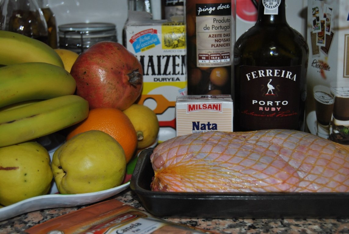 Piept de ratã cu gutui si sos de vin de Porto