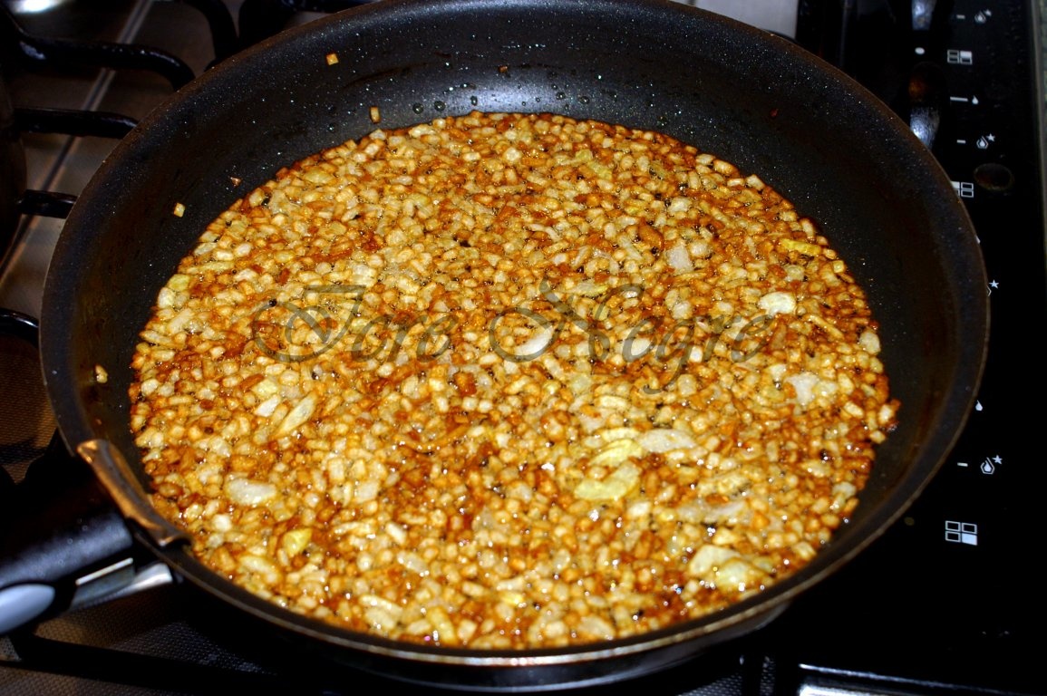 Fasole batuta cu garnitura de ceapa calita