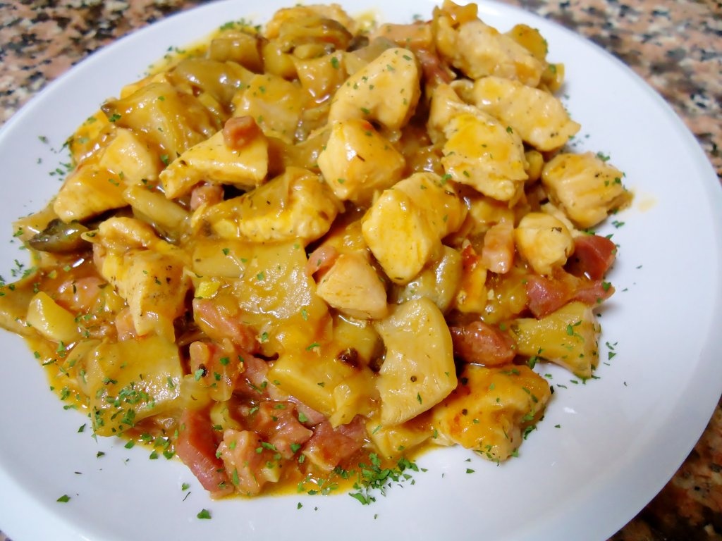 Pui cu ciuperci de padure