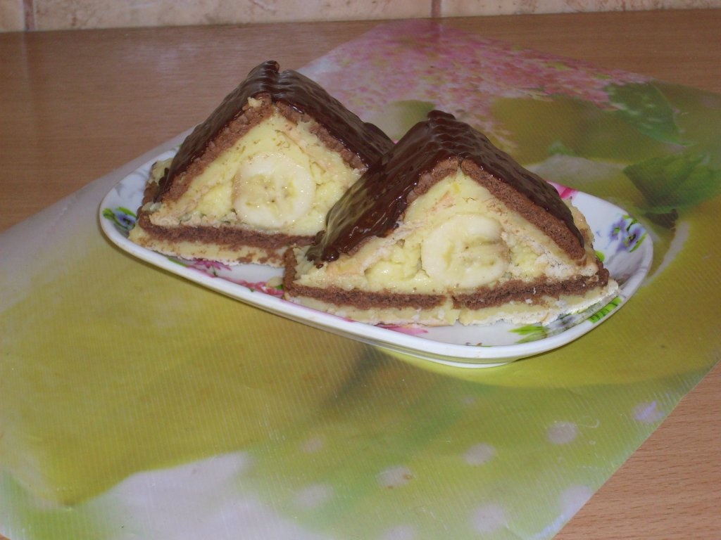 Triunghiuri cu banane si vanilie