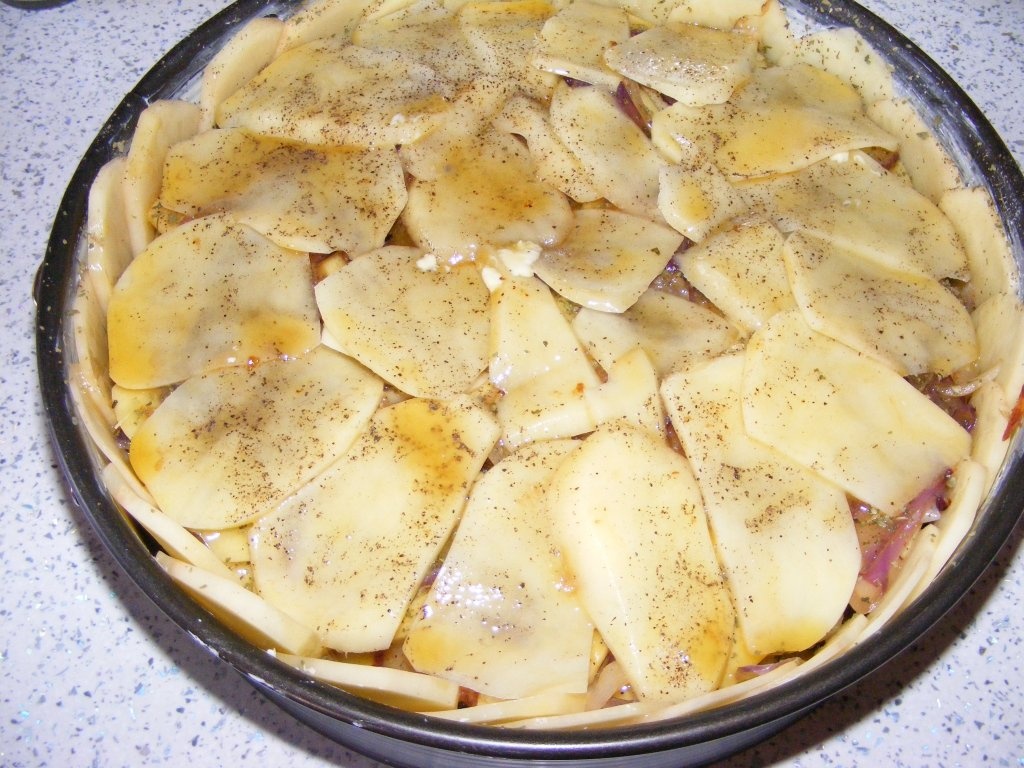 Placinta de cartofi si ceapa