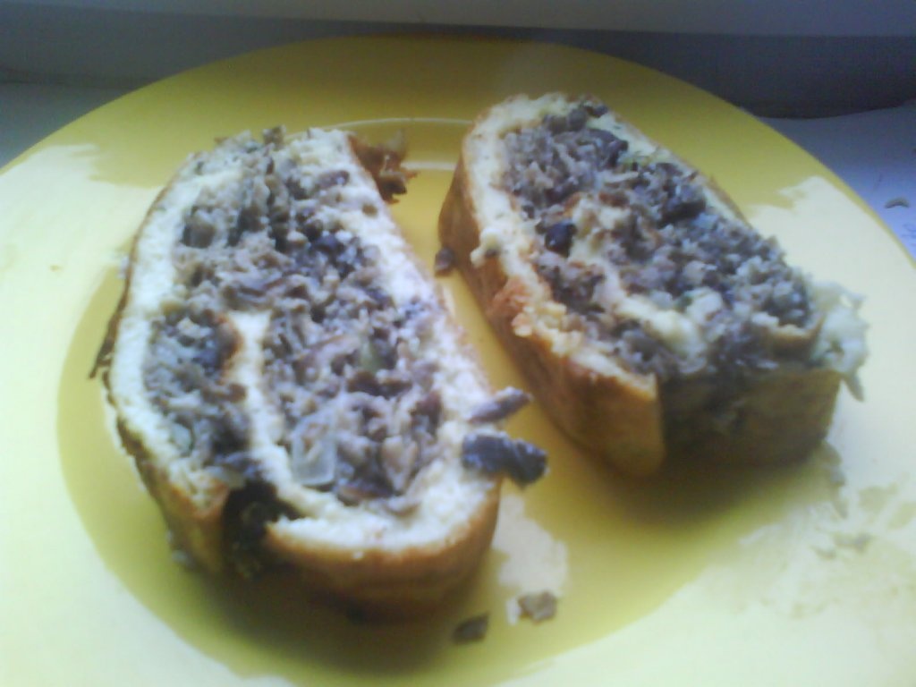 Rulada cu ghebe (sau bureti de padure)