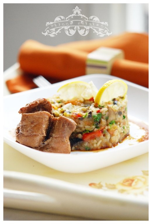 Orez cu legume la cuptor