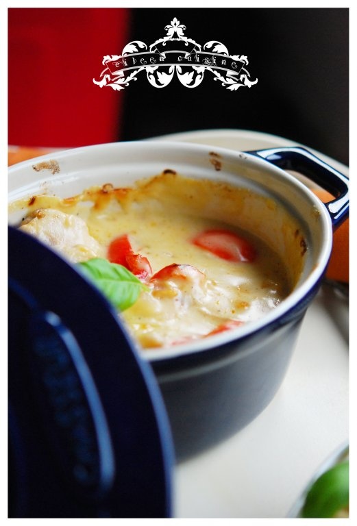 Piept de pui cu crema cheddar