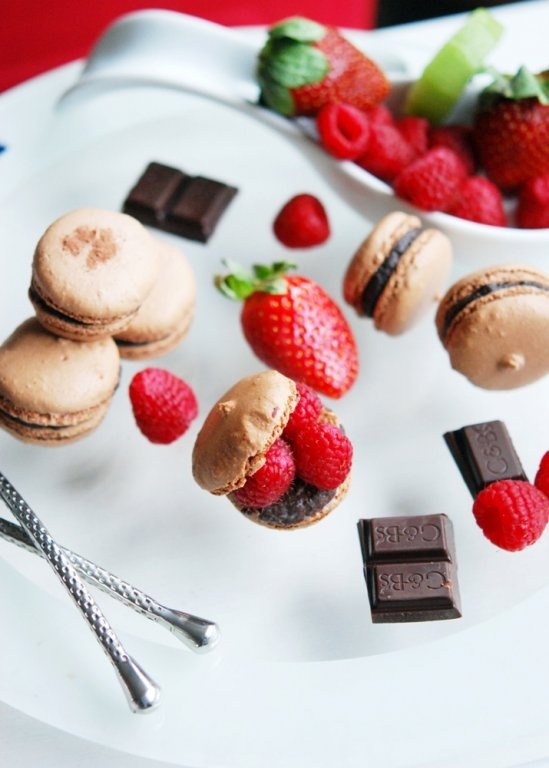 Macarons cu ciocolata - tehnica italieneasca