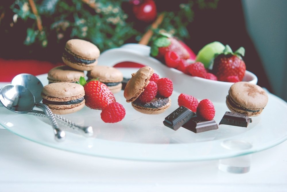 Macarons cu ciocolata - tehnica italieneasca