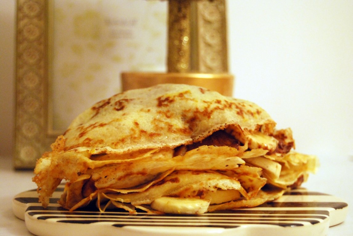 Clatite cu Nutella si banane