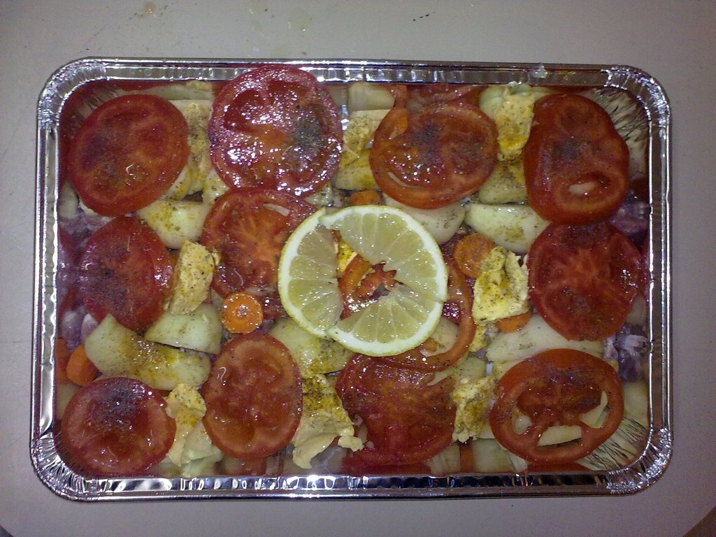 Ceafa de Porc la Tava cu Legume