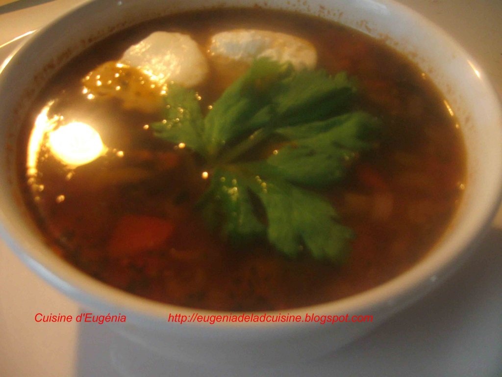 Bors cu carne de vita