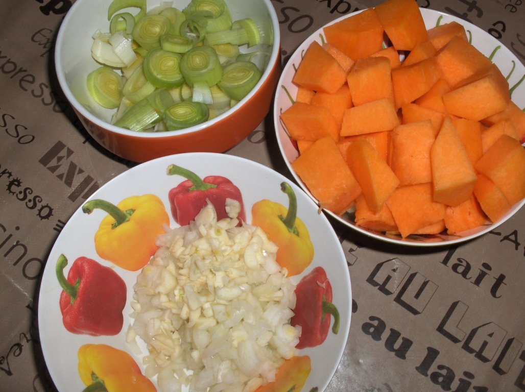 Supã cremã de dovleac si praz