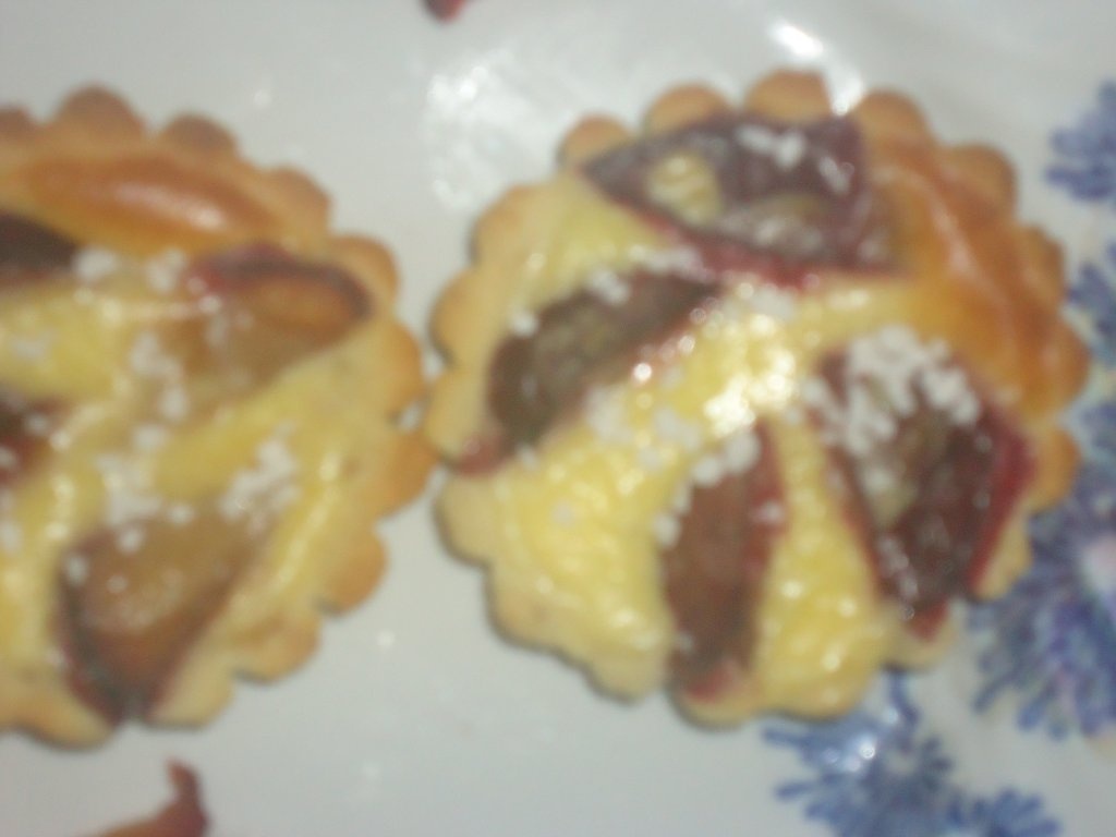 Pflaumenkuchen mit Sahne - Tarte cu prune si smantana