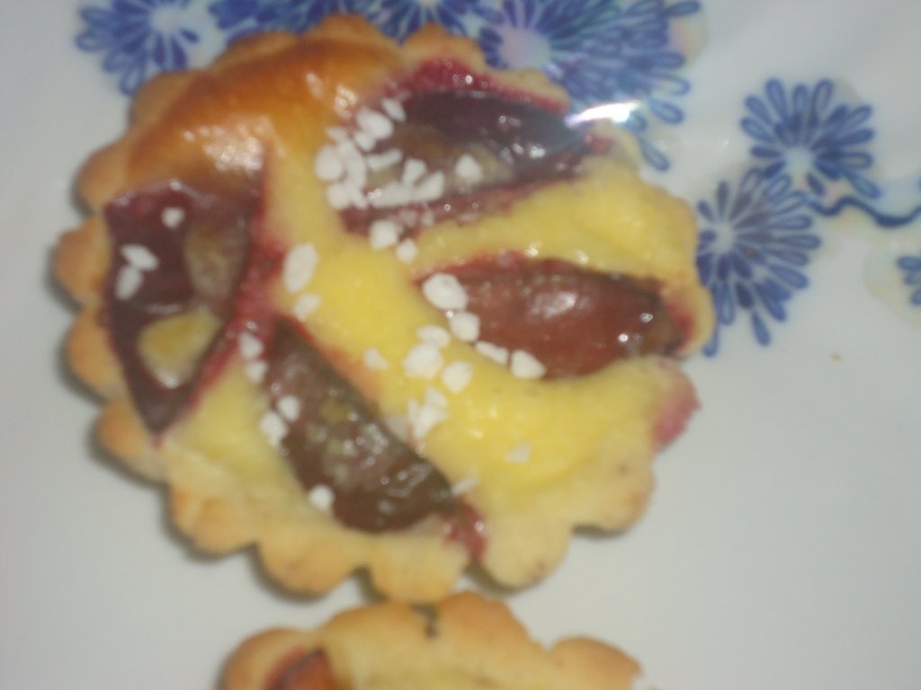 Pflaumenkuchen mit Sahne - Tarte cu prune si smantana