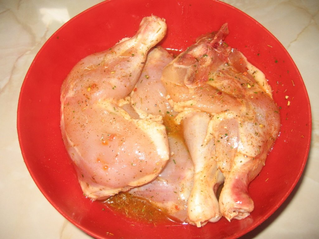 Pulpe de pui in marinada ,facute pe grill