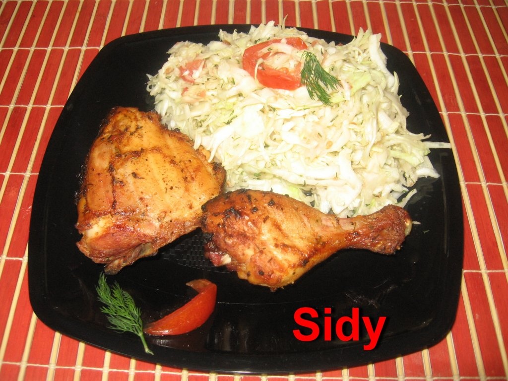 Pulpe de pui in marinada ,facute pe grill