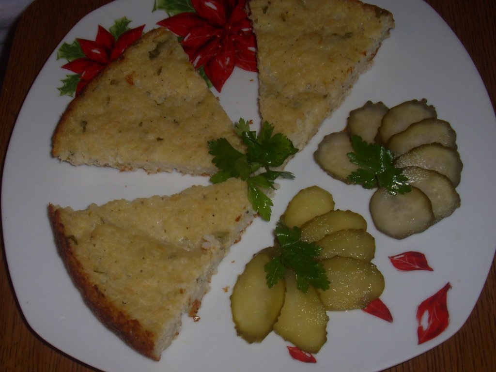 Piept de pui cu orez si cartofi la cuptor