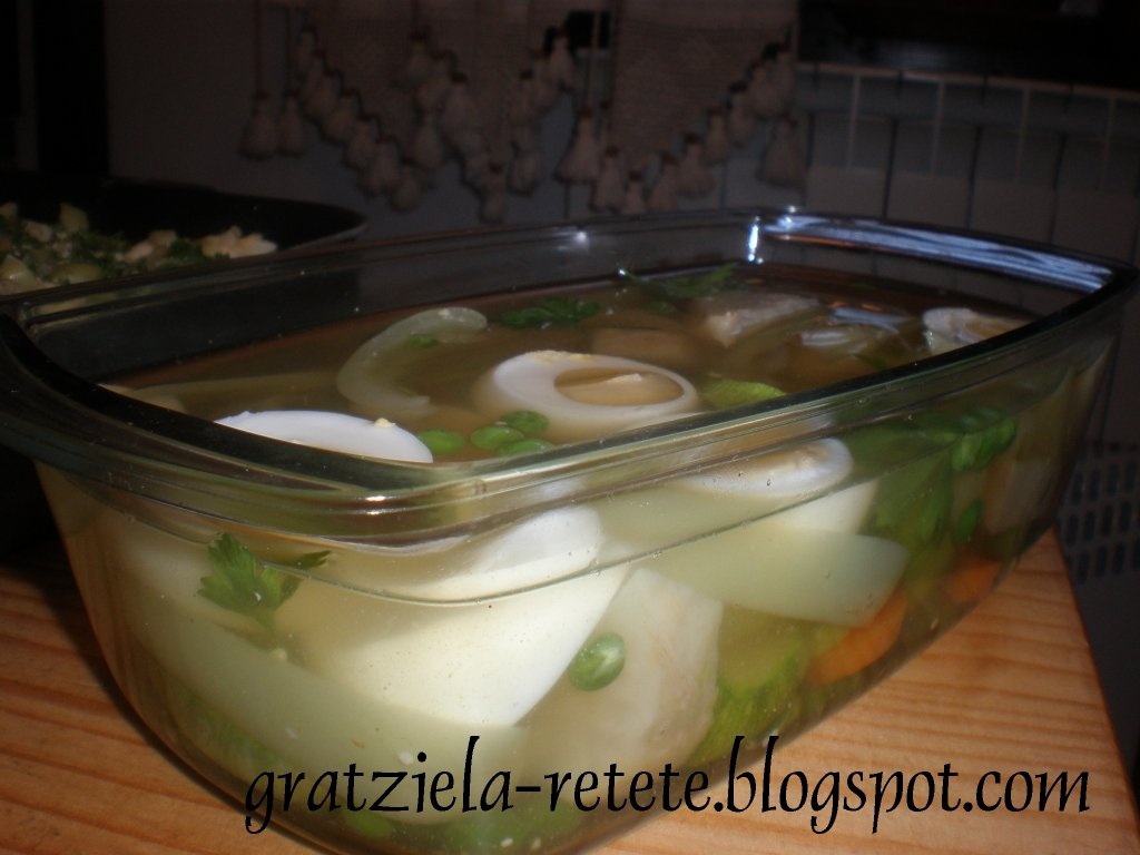 Legume in aspic pentru vegetarieni si nu numai