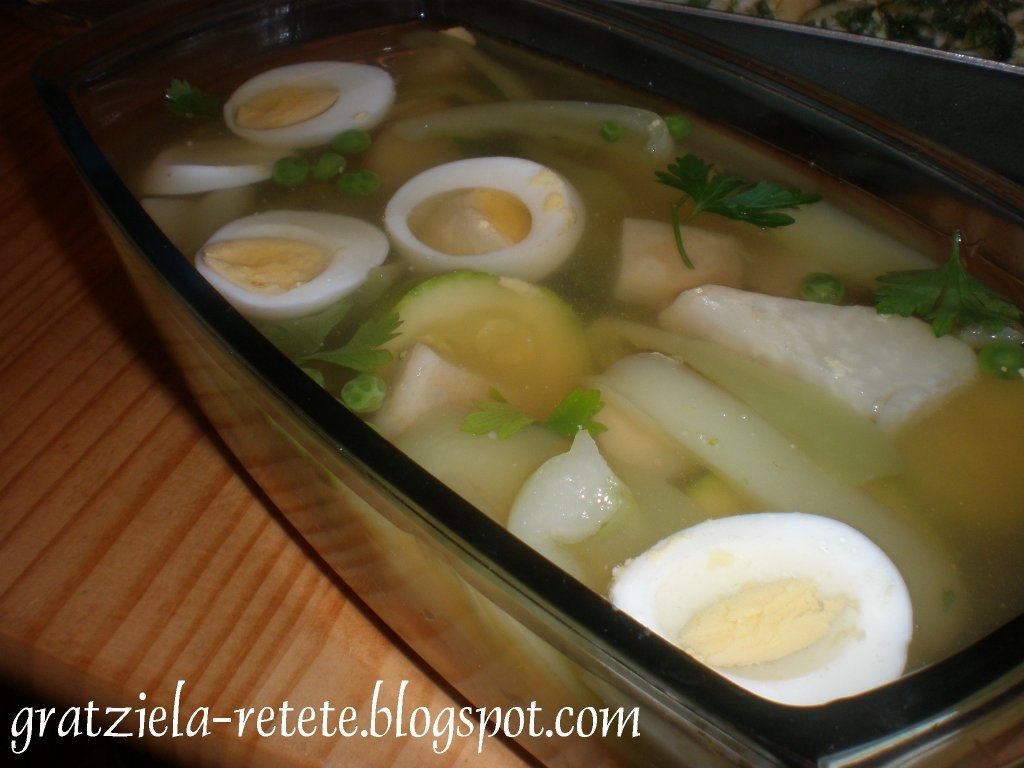 Legume in aspic pentru vegetarieni si nu numai