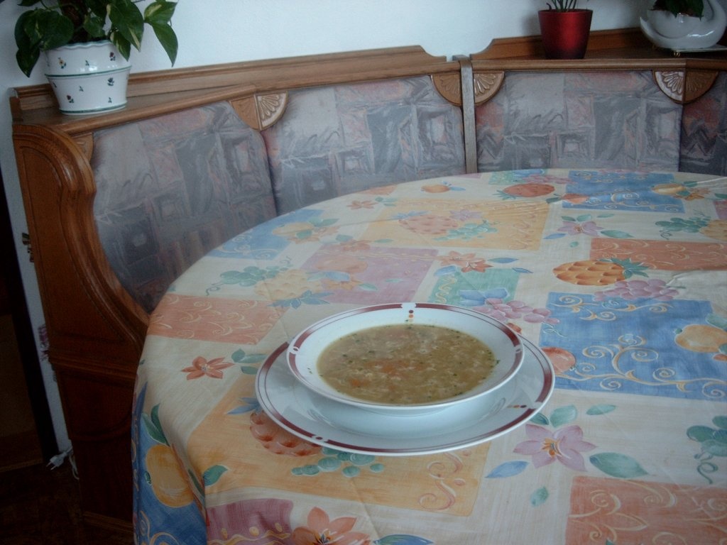 Supa din fulgi de cereale (ovaz)