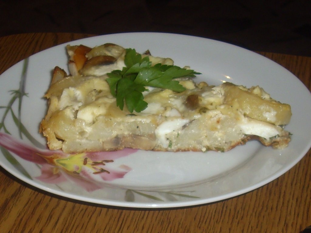 Ciuperci cu cartofi si oua