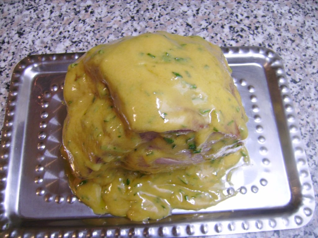 Ceafa de porc in crusta de susan