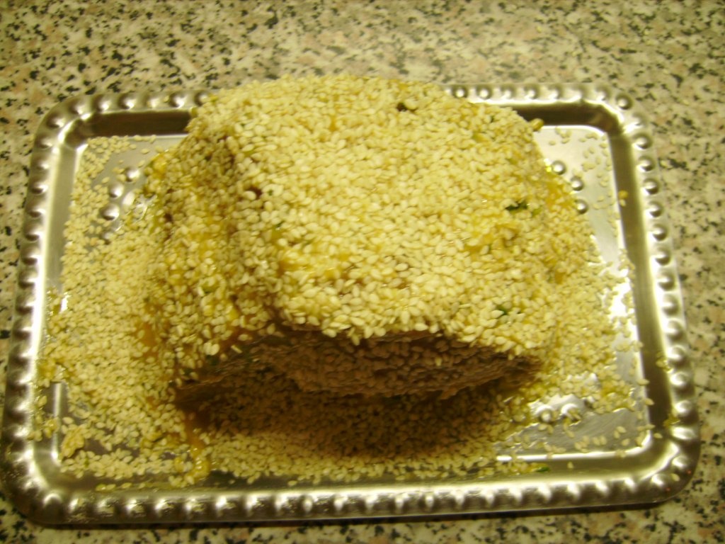 Ceafa de porc in crusta de susan