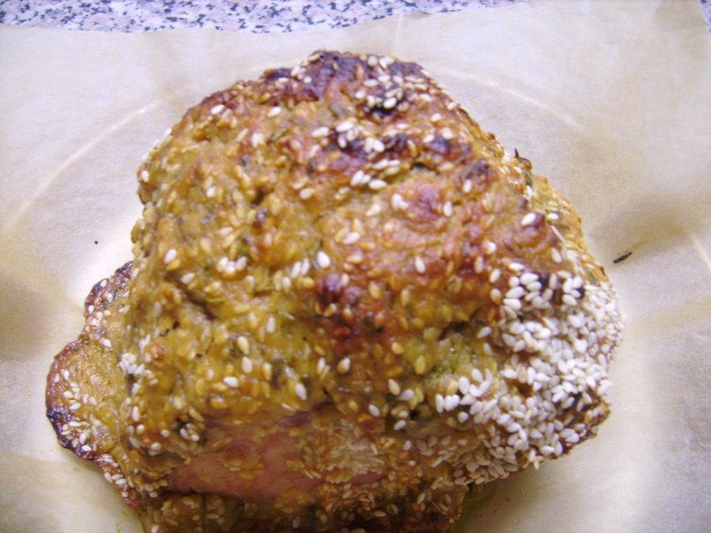 Ceafa de porc in crusta de susan