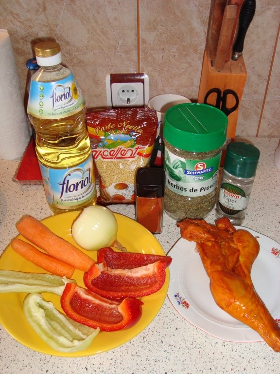 Cus Cus cu legume si pastrama de pui afumata