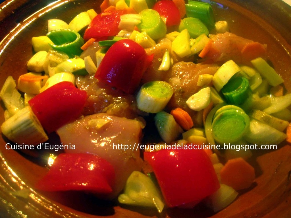 Tajine marocana de pui cu legume