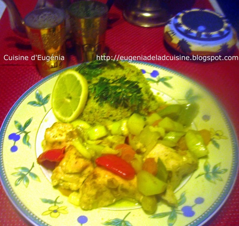 Tajine marocana de pui cu legume