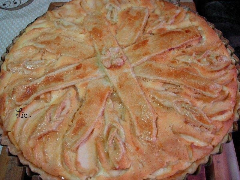 Prajitura americana cu branza dulce si mere