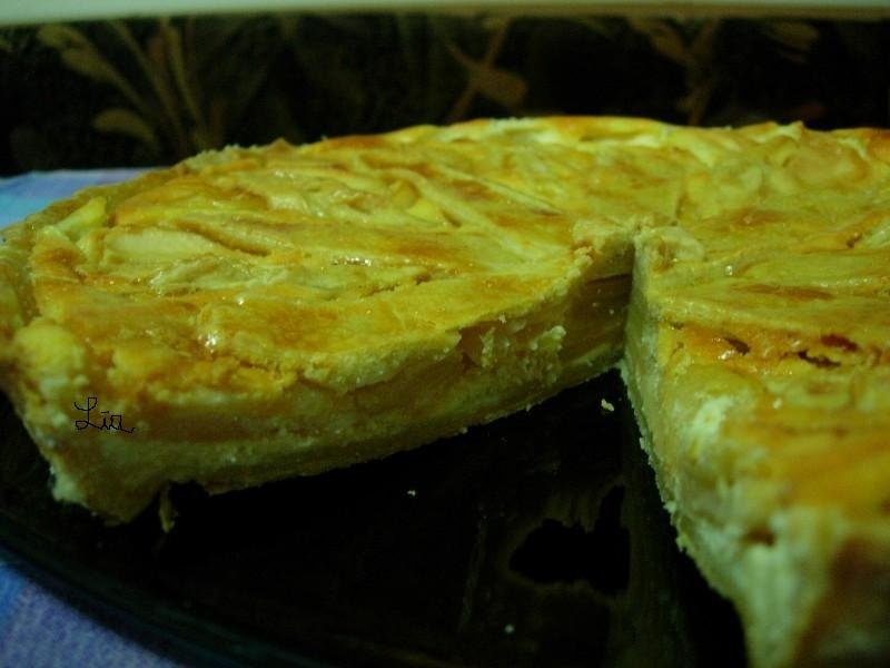 Prajitura americana cu branza dulce si mere