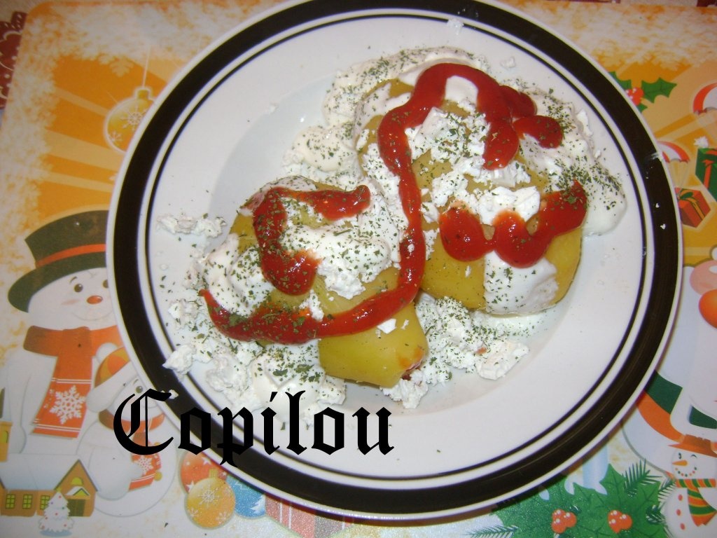 Cartofi cu branza si smantana